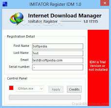 Internet download manager (idm) is a perfect accelerator program to download your favorite software, games, cd, dvd and mp3 music, movies, shareware and freeware programs much faster. How To Crack Imitator Register Idm