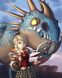 Astrid And Stormfly Fanart By Tallinax Fan Art Art How To Train Your Dragon