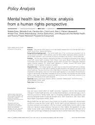 Natale d africa sub indo : Pdf Mental Health Law In Africa Analysis From A Human Rights Perspective