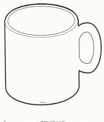 Hot Chocolate Mug Template Printable Sketch Coloring Page Mug Template Winter Crafts For Kids Mug Crafts