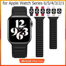 Shop for apple watch bands online at target. Apple Watch Band 38mm 40mm 42 Mm 44mm Adjustable Silicone Magnetic Closure Sport Loop Apple Watch Band Replacement For Iwatch Bands Women Men Series Se 6 5 4 3 2 1 Shopee Thailand