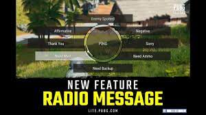 Pubg Lite New Feature Radio Message Youtube