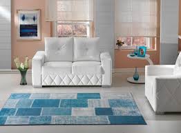 Koltuğa göre halı seçimi nasıl yapılır? Dinarsu Patchwork Turkuaz Hali Dekorstore