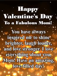 Just a few paper punches, embellishments, patterned papers, and our free printables turn these easy valentine's day cards into a beautiful way to say i love you. To A Fabulous Mom Happy Valentine S Day Card Birthday Greeting Cards By Davia