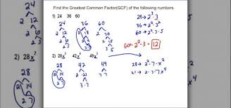 How To Calculate The Greatest Common Factor Of A Set Of