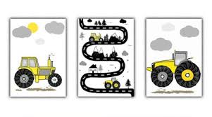 Ciągnik ogrodniczy sprzedam na sprzedajemy. 3 Szt Traktory Metryczka Traktor Auto Plakat A3 8488365025 Oficjalne Archiwum Allegro