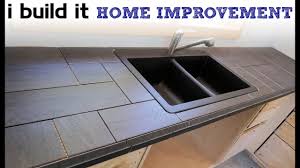 How to tile an outdoor countertop. How To Install A Tile Counter Top Youtube