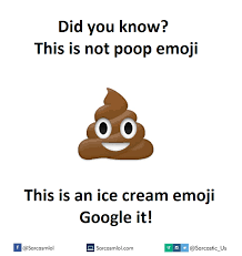 Poop Emoji Ice Cream Cone Design
