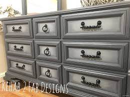 Chalk Painting Tutorial Shades Of Grey Paint Blending Grey Painted Dresser Diy Grey Furniture Grey Painted Furniture
