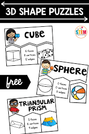Crafts help kids show their creative side. 3d Shape Puzzles The Stem Laboratory