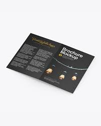 Exclusive and free mockups for your presentations and ui tools. Textured Brochure Mockup In Stationery Mockups On Yellow Images Object Mockups