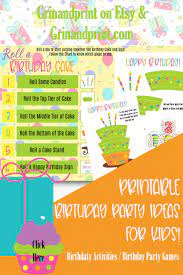 Birthday Games And Activities For Kids Birthday Games Etsy Birthday Party Games For Kids Birthday Activities Birthday Activities Kids