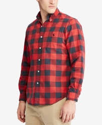 Black And Red Checkered Shirt Men S Big Tall Iconic Plaid Oxford Shirt In Fire Red Black Cotton Oxford Shirt Oxford Shirt Men Polo Ralph Lauren Mens