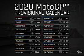 Without a doubt, the 2020 motogp calendar was one of the strangest in memory. 2020 Motogp Provisional Calendar Motogp