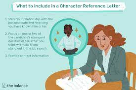 Cover letter tips & tricks. Character Reference Letter Example And Writing Tips