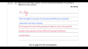 More help with question 2. A Level Physics Aqa Paper 2 Full A Level Specimen Paper Section A Youtube
