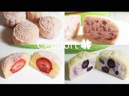 green tea snowskin mooncakes recipe 绿茶冰皮月饼 huang kitchen youtube mooncake recipe food moon cake