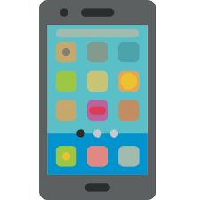 Android, мобильный, телефон, смартфон бесплатно значок из Colored Hand Phone Icons