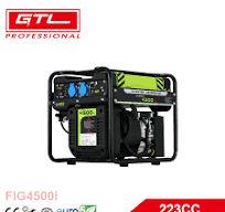 Portable Gasoline 223 Cc 50 / 60 Hz 4 Storke Digital Inverter Generator  Smart Generator for Camping (FIG 4500I)