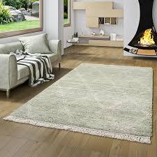 Ein teppich ist ein textiles flächengebilde von begrenzter abmessung, das geknüpft, gewebt, gewirkt oder getuftet sein kann und meist gemustert ist. Hochflor Langflor Shaggy Teppich Boho Rauten Pastell Mintgrun