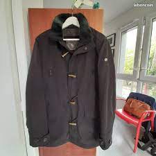 Modèle avec col, fermeture pressionnée et poches passepoilées obliques devant. Achetez Parka Homme 3 4 Noir Occasion Annonce Vente A Lyon 69 Wb165587993