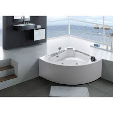 A corner bathtub gives a bathroom more floor space. Simba Usa 53 X 53 Corner Whirlpool Bathtub Wayfair