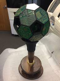 3d Printed Soccer Ball Made From Individual Hexagon And Pentagon Pieces Plans Can Be Purchased On At Britz Designs On Etsy Prints Hexagon Design