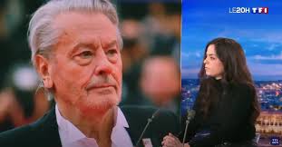 Photo : Notamment pour son père, Alain Delon. Captures d'écran d'Anouchka  Delon qui a pris la parole face aux dernières accusations de son frère,  Anthony sur le plateau du JT de Audrey