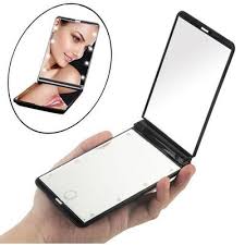 Zdu Led Lighted Compact Mirror Makeup Mirror Travel Makeup Mirror Travel Mirror