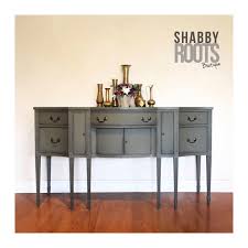 Sold Tall Antique Buffet Sideboard Cabinet Table Dark Grey Etsy Antique Sideboard Buffet Antique Buffet Sideboard Cabinet