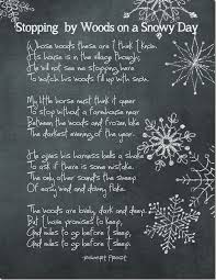 Printable Robert Frost Stopping By Woods On A Snowy Evening Winter Poem Printable Winter Poems Funny Christmas Poems Christmas Poems