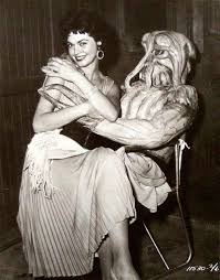 Gloria Talbott On The Set Of I Married A Monster From Outer Space 1958 Movie Monsters B Movie Classic Horror Movies