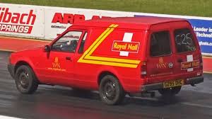 Cosworth Mk4 Escort Van 'Royal Nail' runs 12.39 at 110 mph
