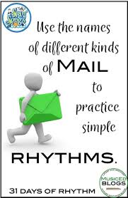 Mail Rhythms I Got A Letter This Morning Music Education Resources Music Education Activities Elementary Music Education