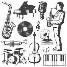 Jazz, musical form, often improvisational, developed by african americans and influenced by both european harmonic structure and african rhythms. Free Vector Vintage Jazz Music Elements Collection