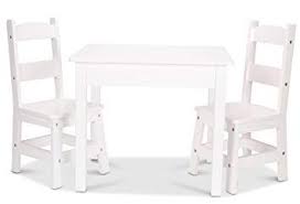 Melissa Doug Table Chair Painted White Children S Furniture Table And Chairs Wooden Table And Chairs White Childrens Furniture