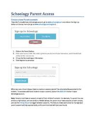 Schoology Parent Access Handout Schoology Teaching Inspiration Online Teaching