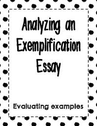 Exemplification Essay Analysis By Kimberly Giaco Tpt