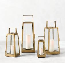 Limoux Lantern Brass Could Do Some Super Chic Table Lanterns Or Even A Big One On The Floor For Ambie Outdoor Candles Outdoor Lanterns Brass Candle Lanterns