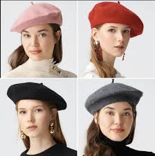 40 Sale French Painter Hats From Felt Le Beret Francais Etsy Painter Hat Red Berets Wool Berets