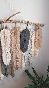 Macrame wall hangings are a popular choice for many reasons. Feather Wall Macrame Hanging Wall Macrame Macrame Wall Art Wall Macrame Hanging