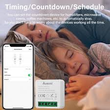 Tuya Zigbee 3,0 Мини DIY 16A смарт-переключатель 2 пути умный дом  управления автоматическим модулем через Alexa Google Home Alice Smart Life  App