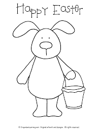Free Easter Bunny Coloring Sheet Easter Bunny Colouring Easter Preschool Easter Templates