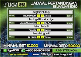 Jadwal Pertandingan Sepak Bola Di 2020 Sepak Bola Tanggal Poker