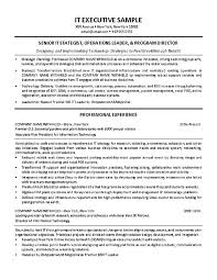 Get proven advice for writing better resumes and landing more job interviews. It Director Resume Example