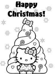 Select from 35870 printable crafts of cartoons, nature, animals, bible. Hello Kitty Christmas Coloring Pages Part 2