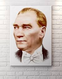 Karakalem çalışmaları yapanlar veya yapmaya başlamak isteyenler için çok güzel örnek. Ataturk Portre Cizim Kanvas Tablo