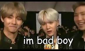 Resultado De Imagen Para Suga Bad Boy Meme Bts Memes Bts Meme Faces Bts Funny