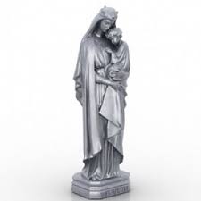 Mother Maria Statue 3d Model Free Download Id2335 3ds Gsm Files Thousands Statue Figurine Ornament 3ds Max Models Statue 3d Model 3d Visualization