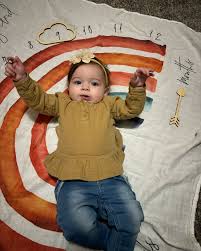 My baby is 9 months 🥺😩❤️ These pictures are getting harder and harder 🤣  now that she's crawling she's a fast one 😆 Briella is 17 lbs and 27.25  inches long !